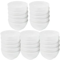 ROSENICE 25Pcs Mini Bowl Toy for Kids and Mini House Decor in White Plastic Round Design