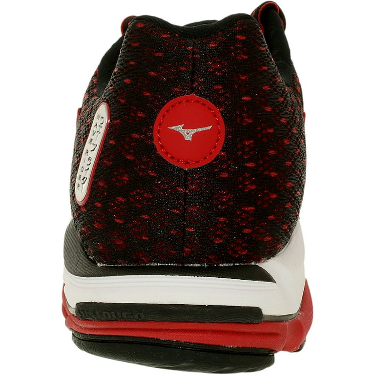 Mizuno Men s Wave Rider 18 Mens Red Silver Black Ankle High