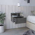 thumbnail image 4 of DeeHome Adele Floating Nightstand with Drawer and Open Storage Shelves, 4 of 7