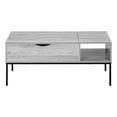 thumbnail image 4 of Monarch Specialties Coffee Table, 42" L, Rectangular, Cocktail, Lift-top, Grey, Black Metal, Contemporary, Modern, 4 of 9