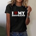 thumbnail image 2 of adviicd T-Shirts d'Entraînement pour Femmes T-Shirts pour Femmes Hauts Décontractés T-Shirts pour Dames Chandails à Enfiler T-Shirts Col Rond Hauts Noir,TTTG, 2 of 5