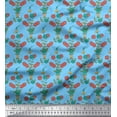 thumbnail image 1 of Soimoi polyester Crepe Fabric Leaves & Floral Print Fabric by the Yard 42 Inch Wide, 1 of 3