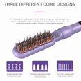 thumbnail image 6 of 6 in 1 Interchangeable Ceramic Curling Iron, Curling Wand Set with Hair Straightener Brush, Instant Heat-Up, Auto Shut Off with LCD & Temperature Adjustment Include Glove, Dual Voltage, 6 of 6