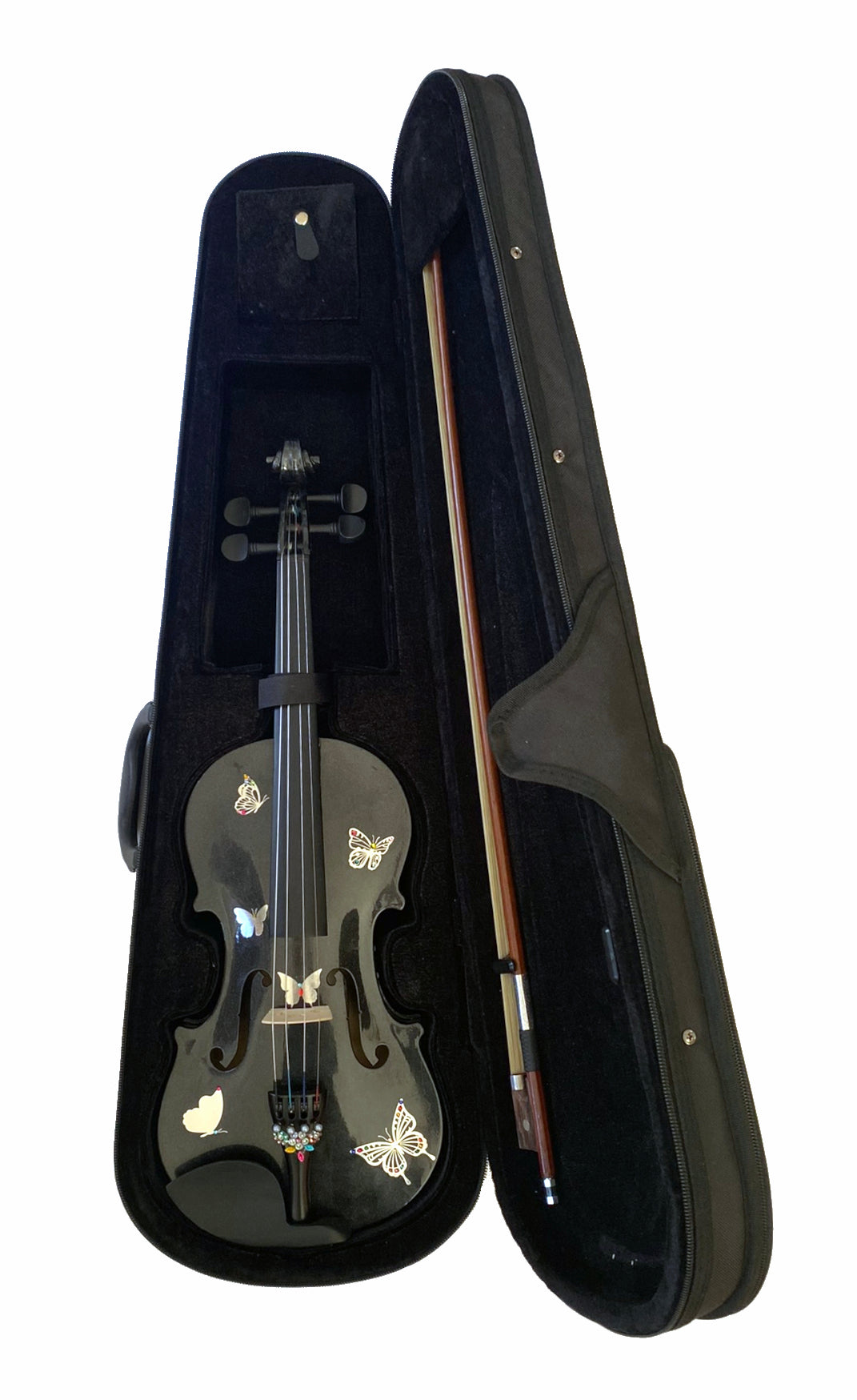 Rozanna's Metallic Butterfly Bling Black Violin Outfit