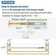 thumbnail image 2 of Heavy Duty Drawer Slides (mm Width-Without Lock, ), 2 of 6