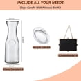 thumbnail image 5 of ZHUYING Set of 4 Glass Carafe with Lid, 1 Liter Beverage Serveware Carafe, Clear Glass Pitcher for Mimosa Bar, Brunch, Cold Water, Juice, Milk, Iced Tea, Lemonade, 5 of 8