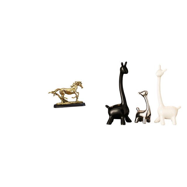 Figura de caballo,Figura coleccionable de caballo en miniatura,Adorno de caballo de resina,estatua de animal,decoración para el hogar,Estatua de ciervo alce,Estatua de jirafa de