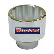 Westward Socket, Steel, Chrome, 55 mm 45J247
