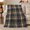 Olive Plaid, variant on Serene Blue Plaid Farmhouse Comfort, Peaceful Artistic Scene, Warm Flannel Blanket for Ranch House and Living Room, Art Lovers person's Day Gift, Artistic Home Decor