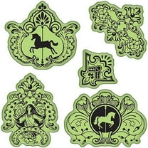 Inkadinkado Stamping Gear Cling Stamps, Carousel