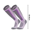 thumbnail image 6 of Tnobhg 1 Pair Long Ski Socks Breathable Wear Resistant Moisture Wicking Thermal Knee-High Snowboarding Skating Skiing Socks, 6 of 8