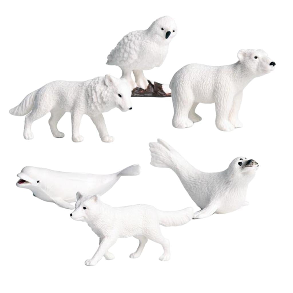 6-pieces-mini-solid-arctic-animal-figurines-including-snowy-owl
