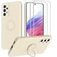thumbnail image 6 of for Samsung Galaxy A53 5G Phone Case, Ring Stand [360° Rotatable Ring Holder] with 2 Screen Protector, with Full Camera Cover Protection, Silicone Slim Protective Phone Case (Navy Blue), 6 of 10