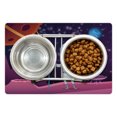 thumbnail image 1 of Alien Pet Mat for Food and Water, Cosmic Space Background with Funny Character Outer World Elements, Non-Slip Rubber Mat for Dogs and Cats, 18" X 12", by Ambesonne, 1 of 2