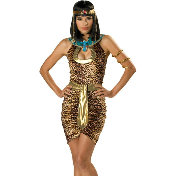 In Character Sexy Womens Cleopatra Egyptian Leopard Print Costume M