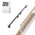 thumbnail image 4 of VEVOR 12 ft Wall-Mount Handrail Stair Railing Aluminum Alloy w/ Installation Kit, 4 of 9