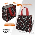 thumbnail image 3 of Paw Prints and Bones Insulated Lunch Bag for Women & Adults,Large Portable Soft Cooler Lunch Bag,Thermal Food Storage Tote with Pearl Cotton,8.66L,8.75x5.75x9.5 Inch, 3 of 6