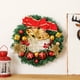 thumbnail image 4 of Corona de Navidad PVC Decoración Artificial de Vacaciones | Colgante de pared para puerta principal | Diseño floral de bayas de campanas rojas | 11.8 pulgadas de diámetro | Decoración festiva, 4 of 7