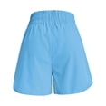 thumbnail image 7 of VV AVEORS Running Shorts For Women Dressy Casual Quick Dry Elastic High Waisted Workout Active Shorts Sport Athletic Short Pants Blue S, 7 of 7