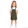 thumbnail image 2 of Fozruso Little Toddler Girl Dress Girls Loose Fit Casual Overalls Dress for School Casual,4-5 Years, 2 of 6