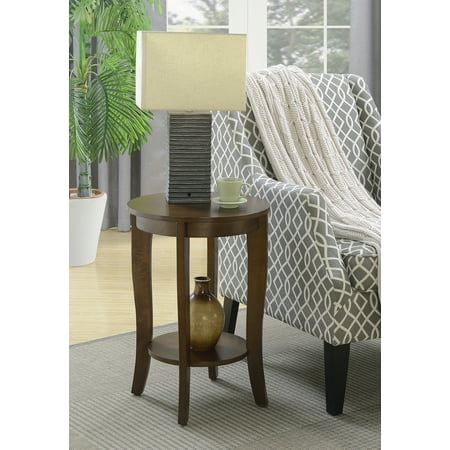Convenience Concepts 7106259ES American Heritage Round End Table Espresso