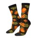 thumbnail image 1 of Fotbe Orange Pumpkin Calcetas Largas con Estampado para Hombre y Mujer – Calcetas de Compresión Transpirables y Elásticas, Viajar y Uso Diario Talla 5-11, 1 of 6