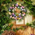 thumbnail image 5 of Easter Wreath 157 Inch Colorful Spring Decorations for Front Door Adorable Egg Wreath with Flowers Holiday for Doorways and Walls*2 Pack, 5 of 7