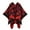 Red, variant on Gpaecead Women's Fall Classic Plaid Shawl - Jacquard Pattern Open Front Warm Cape Wrap Green