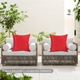 thumbnail image 5 of PYPESEEWY Clearance Home Decor for Patio Couch Case Covers Vibrants Pillows Durable Decorative Outdoor Outdoor Throw Cushion Case Grey Silk Pillow Cases Set of 2, 5 of 5