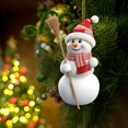 thumbnail image 5 of Clearance! Christmas Pendant With Snowman 2D Snowman Decoration Style Christmas Tree Ornament Snowman Backpack Pendant Christmas Ornament Indoor Christmas Decoration, 5 of 5