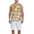 thumbnail image 4 of Gaeub Giraffes Head Men's Mesh Basketball Jersey, Quick-Drying Sleeveless Top S-4XL, Loose Muscle Tank Top -Large, 4 of 9