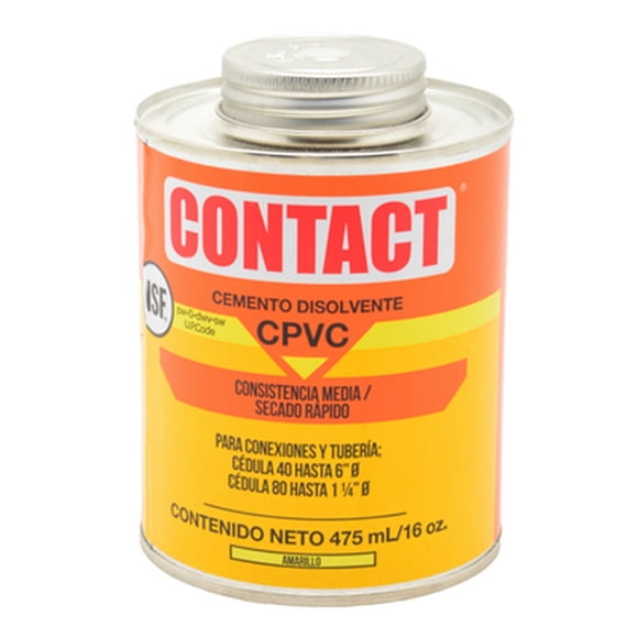cemento disolvente 475 ml amarillo contact