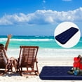 thumbnail image 1 of FONDOTIN 1 Pcs Matelas Gonflable d'Extérieur Bleu en Velours PVC Isolation Thermique Design de Camping, 1 of 8