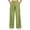 Green08, variant on Women's Clothing High Waist Belted Wide Leg Pants, Casual Solid Trousers with Self-Tie Waistband, Side Pockets, Straight Leg Workout Shorts Women