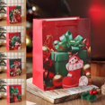 thumbnail image 1 of Bolsa de Papel Roja Navideña Tipo Bolso para Compras, Ideal para Regalos Navideños | Papá Noel, Copos de Nieve, Renos y Árboles | 1 Unidad, 23 X 18 X 10 Cm, Lona Resistente de 40 G - Perfecta para Du, 1 of 6