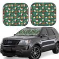 thumbnail image 2 of Uemuo Turkey And Thanksgiving1 Printed 2 PCS Car Windshield Sun Shade, Auto Sun Heat and UV Rays Blocker, Foldable Automotive Front Window Sunshade Protector, 2 of 7