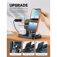 thumbnail image 3 of OLISSA 3 in-1 Self Adjusting Wireless Charging Station with 15W Adapter, 3 of 7