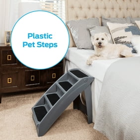 Premier Pet Plastic Pet Steps Helps Your Pet Get Up & Down - Supports Up To 150 lb
