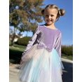 thumbnail image 4 of Arshiner Toddler Girls Dresses Sparkly Tulle Dress Fall winter Velvet Dresses for Toddler, Irregular Tulle and Cute Bowknot Design, Great for Halloween Christmas Holiday Party, 4 of 5