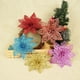 thumbnail image 3 of 5 piezas de flores artificiales brillantes de Navidad decoración del árbol de Navidad para el hogar flores falsas adornos de Navidad decoración de fiesta de año nuevo, 3 of 4