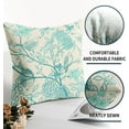 thumbnail image 6 of Vintage Floral Bird Pillow Covers 20x20 Inch Set of 2 Aqua Flowers Leaves Decorative Throw Pillows for Couch Chinoiserie Square Pillow Cases Home Decor for Sofa Bed Porch Living Room Outdoor, 6 of 6