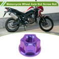 thumbnail image 3 of Tuerca de Eje de Rueda de Motocicleta M5x0.8 Única Bargains Tornillo de Tuerca Azul Púrpura Aleación de Titanio GR5 para Coches/Motocicletas/Bicicletas 6 Pcs, 3 of 6