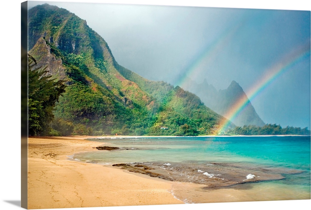 Great BIG Canvas "Hawaii, Kauai, North Shore, Tunnels Beach, Bali Hai