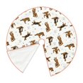 thumbnail image 2 of Kdxio German Shepherd Dog Print Christmas Tree Skirt Christmas Xmas Tree Skirts Mat for New Year Holiday Christmas Party Decorations-36", 2 of 7