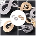 thumbnail image 3 of Metal Hair Barrettes Silver 2Pcs 3.14X1.49X0.79 Inch, 3 of 5