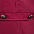 thumbnail image 5 of Mens Gothic Tailcoat Jacket Steampunk Victorian Coat Red XL, 5 of 6