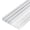 Silver, variant on Sliding Door Track Set for Cabinets, Three Track Sliding Doors for Wardrobes, Closets, Room Dividers, Sliding Doors with Wooden Panels, with Wheels