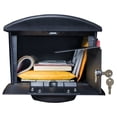 thumbnail image 2 of Gibraltar Mailboxes Mailsafe Large Capacity Rust-Proof Plastic Black, Post-Mount Mailbox, RSKB0000, 2 of 5