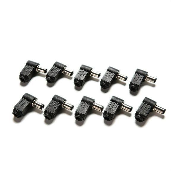 10pcs Right Angle 2.1x5.5mm 2.1mm DC Power Male Plug Soldering Connect WL