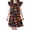 00-Dark Gray1725, variant on WOYY Halloween Girls Flutter Sleeve Nightgown Allover Print Sleepwear Dress, Sizes 3-10